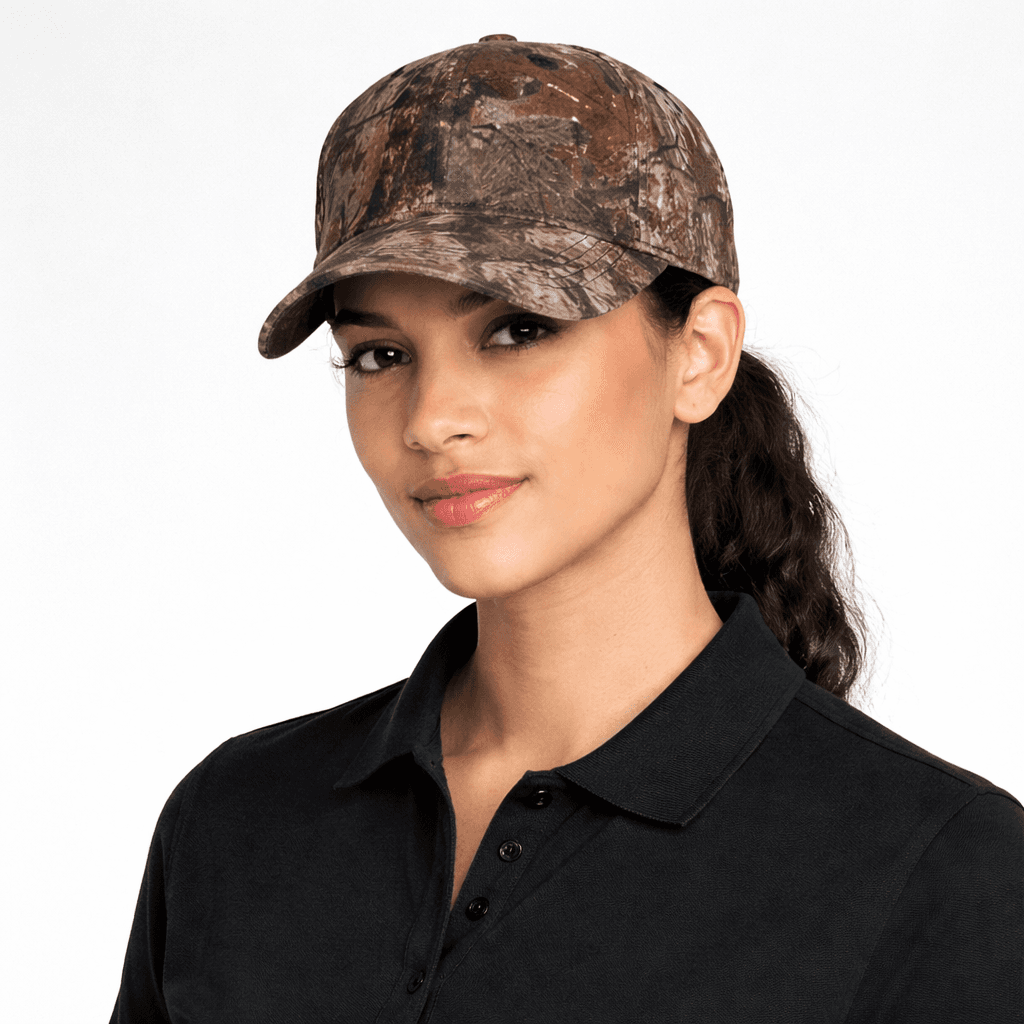 6 P Leaflock Camo Cap