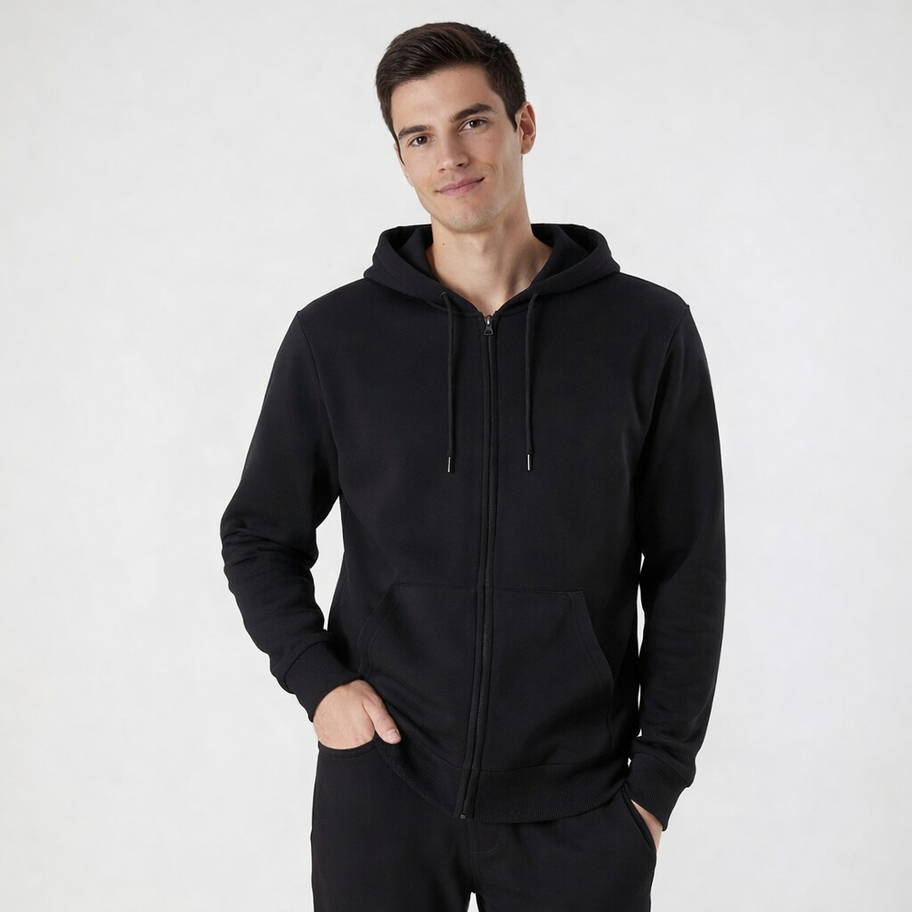 Brooklyn Zipped Hoodie blank ready for DTF branding