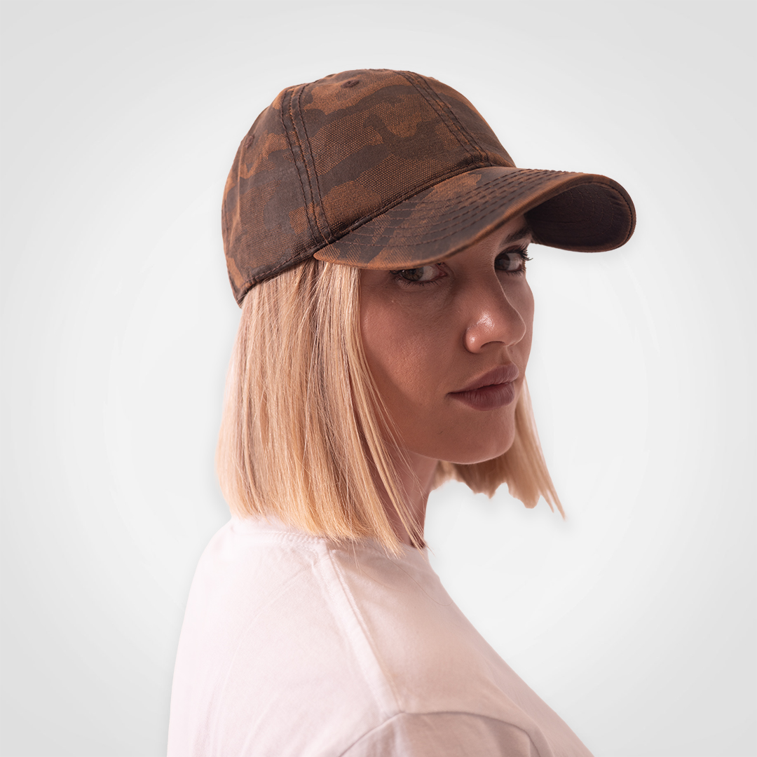Oilskin Camo Cap - branded caps from JIMBU