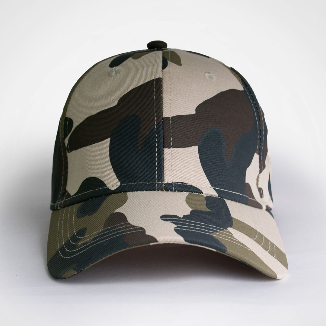 Basic 6 Panel Camo Cap