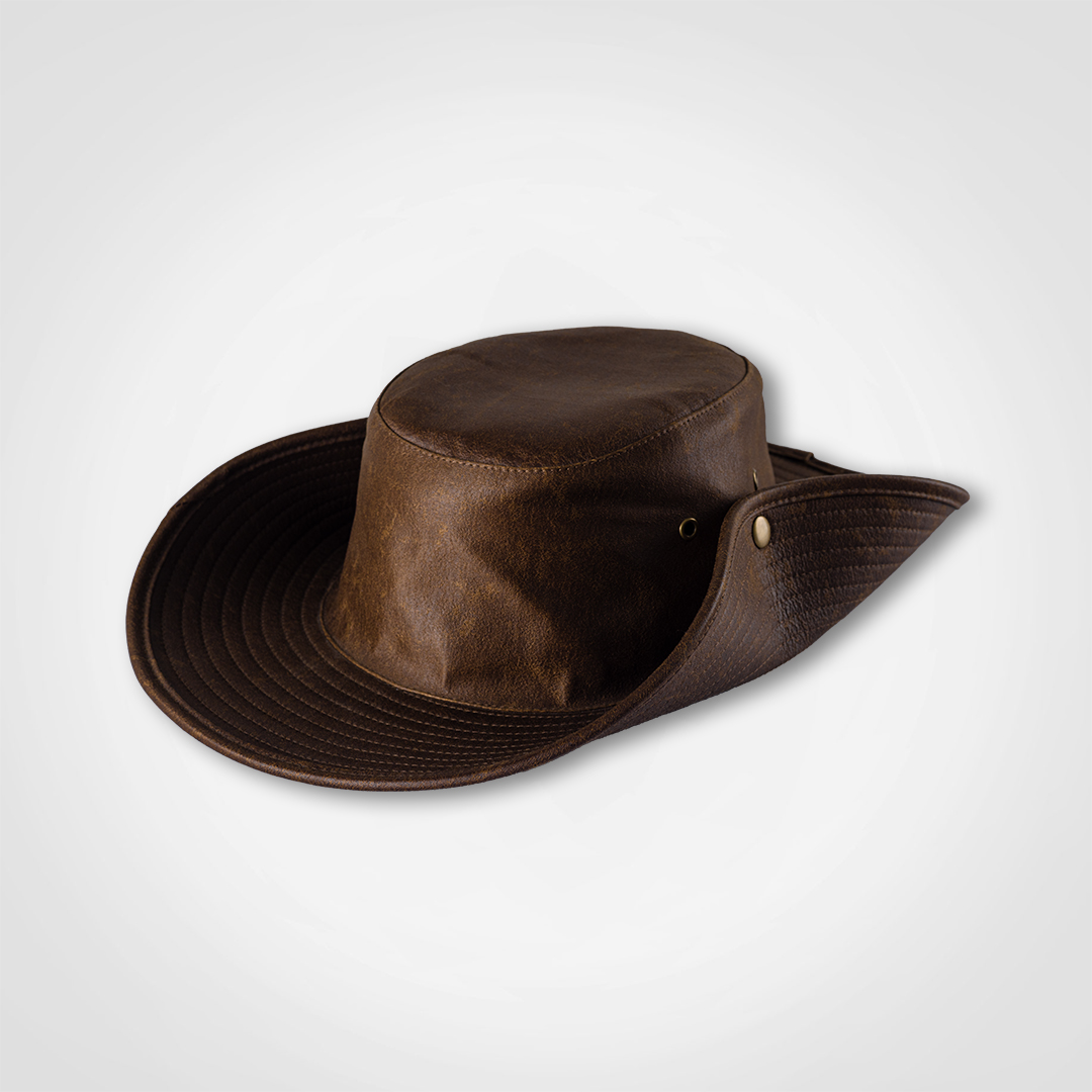 Oilskin Bush Hat - branded hats from JIMBU