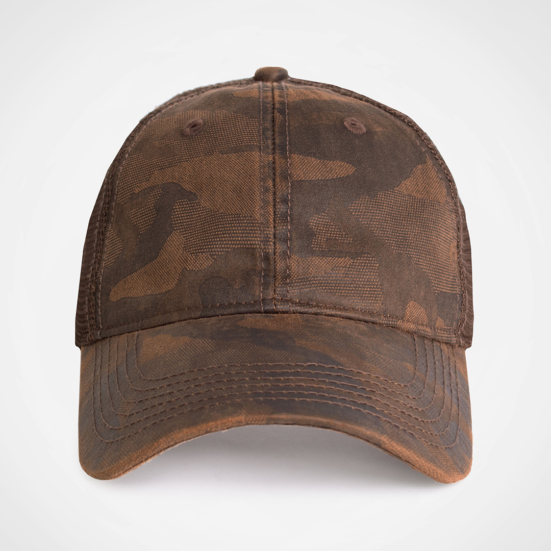Oilskin Camo Trucker Cap